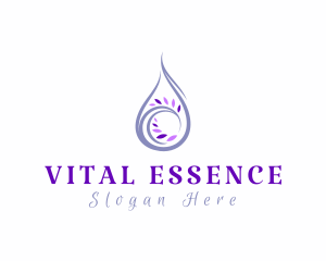 Lavender Essential Oil logo design