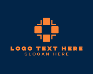 Modern Cross Symbol logo