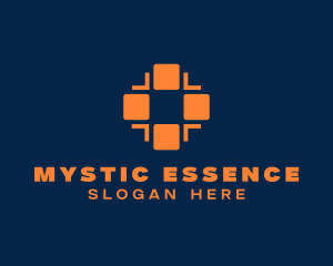 Modern Cross Symbol logo design