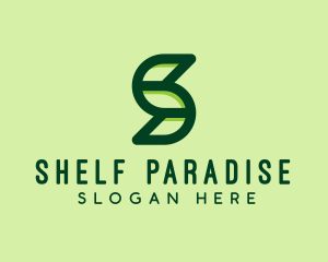 Modern Leaf Letter S  logo design