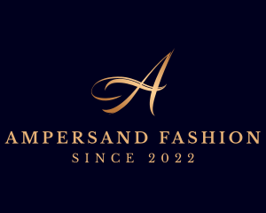 Luxury Fashion Letter A logo design