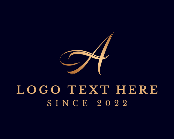 Luxury Fashion Letter A logo