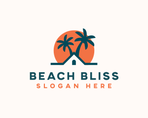 Beach House Getaway Resort logo design