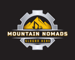 Industrial Mountain Excavator logo design