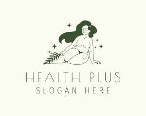 Green Nude Woman Model logo