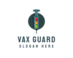 Syringe Traffic Light Vaccine logo
