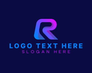 Startup Marketing Letter R logo