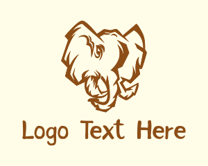 African Safari Elephant  logo