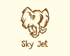 African Safari Elephant  logo