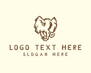 African Safari Elephant  logo