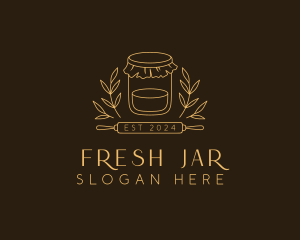 Rolling Pin Jar Bakeshop logo design