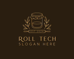 Rolling Pin Jar Bakeshop logo design