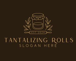 Rolling Pin Jar Bakeshop logo design