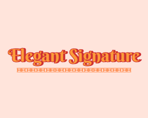 Decorative Elegant Script logo design