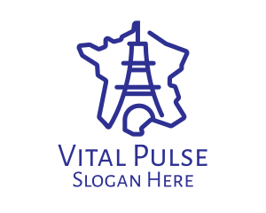 Stroke Eiffel Tower Geography logo