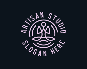 Wellness Yoga Studio logo design