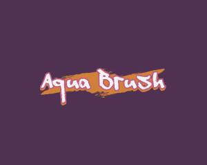 Graffiti Brush Mural logo design