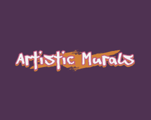 Graffiti Brush Mural logo