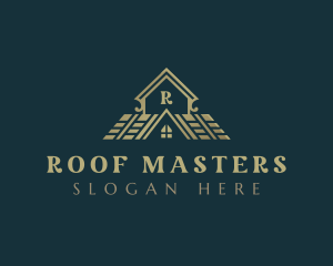 Roofing House Realty logo design