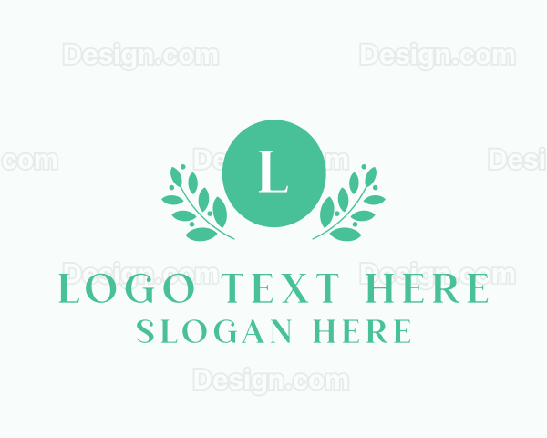 Natural Leaf Organic Wreath Logo