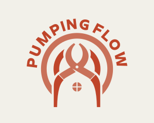 Plumbing Pliers Home logo design