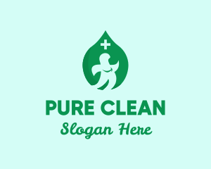 Medical Cleaning Disinfectant  logo design