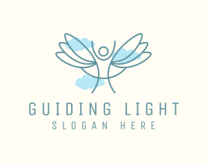 Religious Angel Cloud logo design