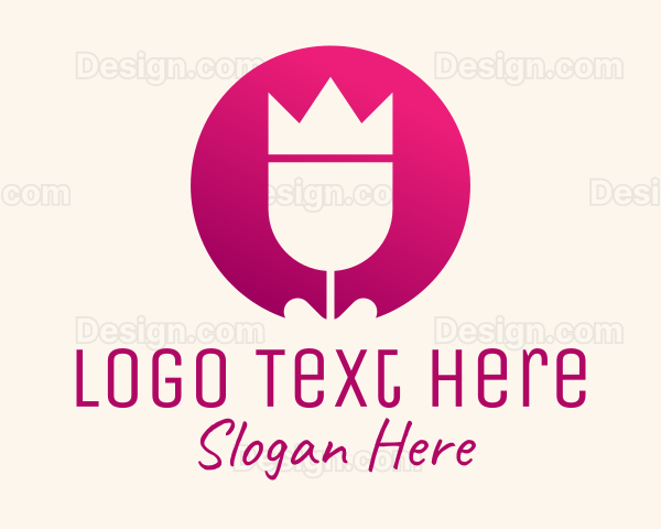 Tulip Crown Florist Logo