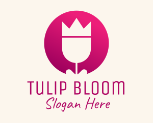 Tulip Crown Florist  logo design