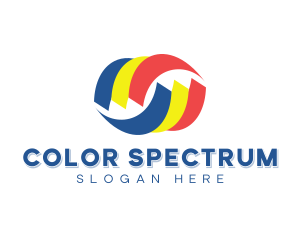 Tri Color Swoosh logo design