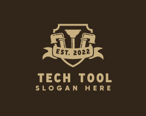 Plumbing Tool Shield logo