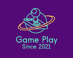 Joystick Game Controller Planet logo