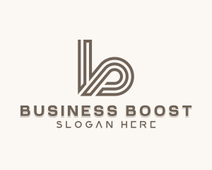 Business Agency Letter B logo design