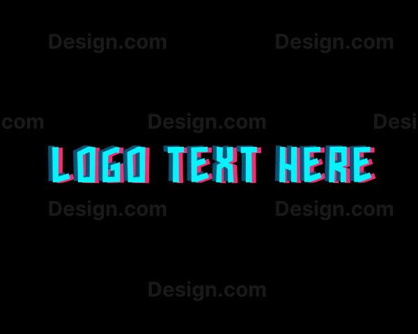 Modern Neon Wordmark Logo