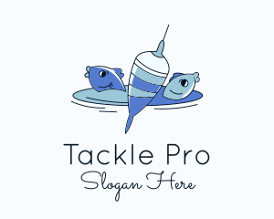 Floater Lure Fish logo design