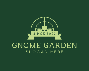 Gardening Grass Shovel logo design