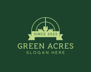 Gardening Grass Shovel logo