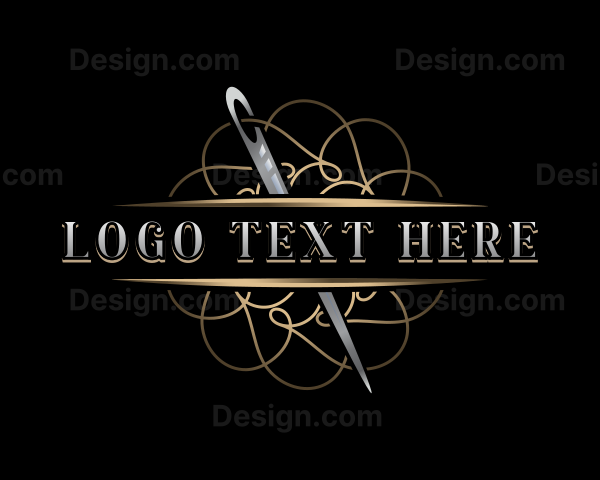 Fashion Needle Sewing Logo