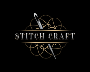 Fashion Needle Sewing logo design