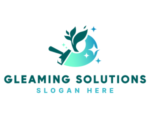 Housekeeping Wiper Plant logo design