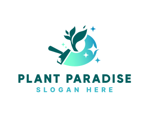 Housekeeping Wiper Plant logo design