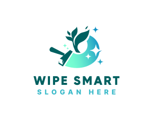 Housekeeping Wiper Plant logo design