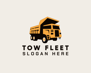 Dump Truck Heavy Equipment logo design