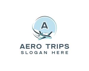 Airplane  Aviation Trip logo design