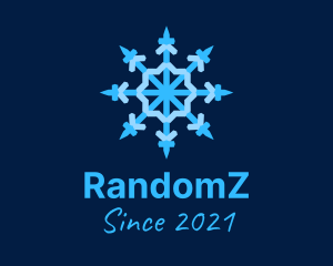 Blue Snowflake Chandelier logo
