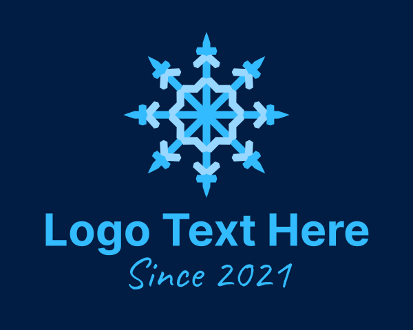 Blue Snowflake Chandelier logo