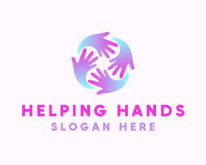 Helping Hands Community logo design