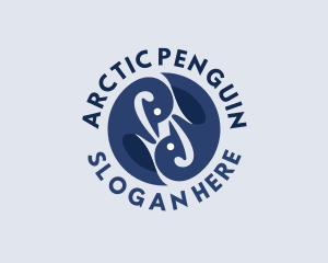 Wild Penguin Animal logo