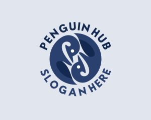 Wild Penguin Bird logo