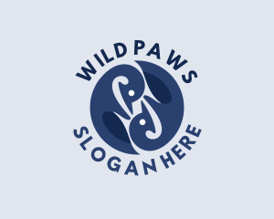 Wild Penguin Animal logo design